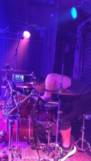 ‘SACRED’ by @whoisrune at @rivolitoronto 🎾 a personal favourite to listen to (and perform) 🥁#torontomusic #drummer #livemusic #drumming #macarena